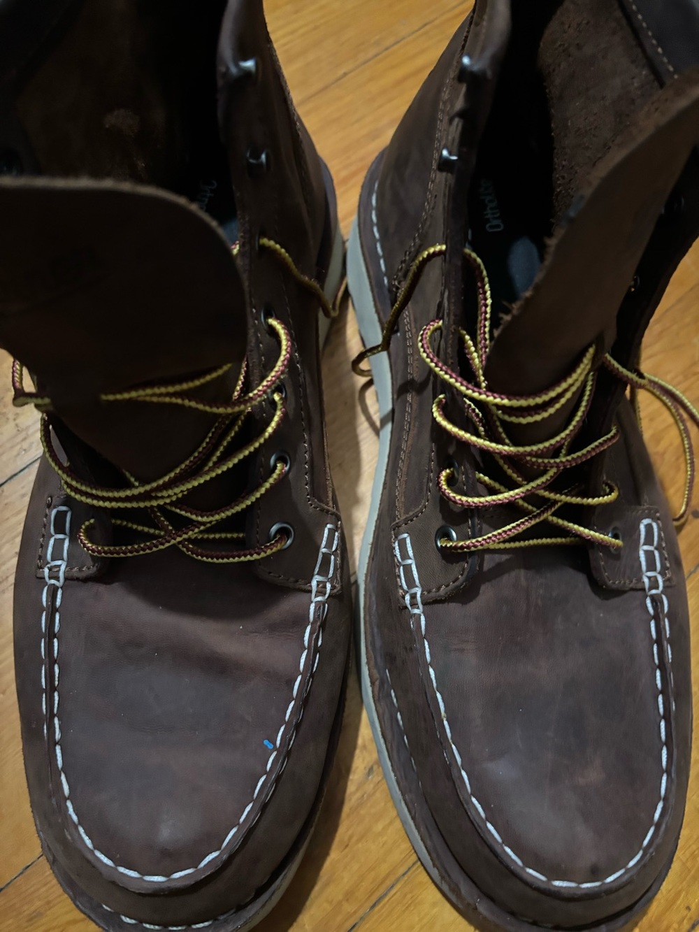 🇺🇸Danner Brown Leather Moc-Toe work boot (no steel toe) Boots made in the USA🇺🇸